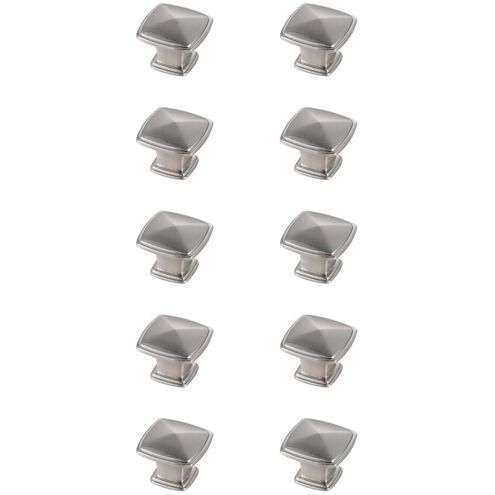 Marcel Brushed Nickel Hardware Cabinet Knob, Set of 10