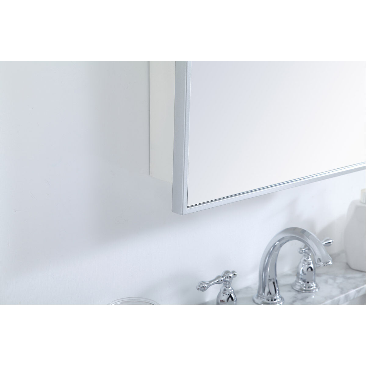 Wyn 28 X 20 inch Silver Medicine Cabinet