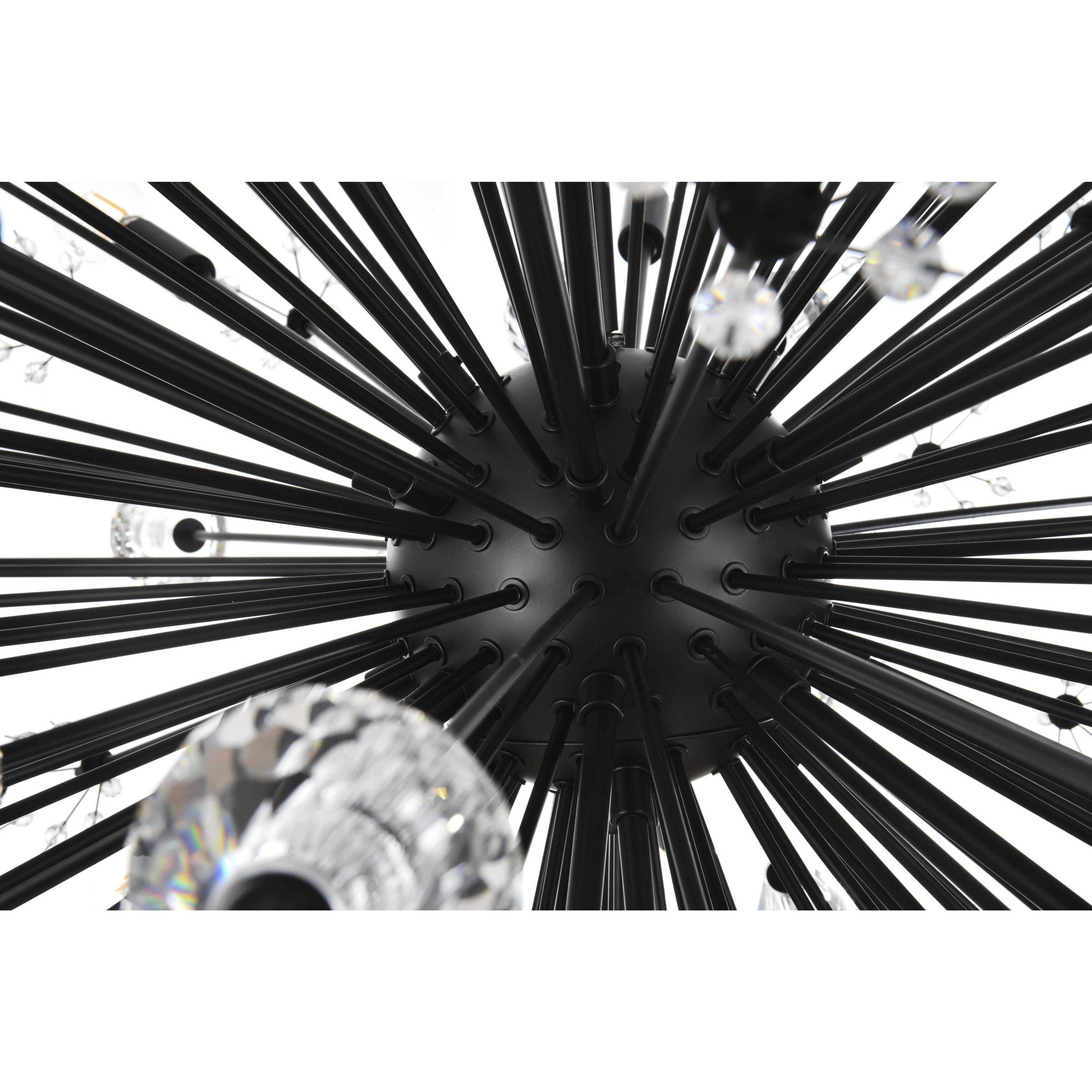 Vera 24 Light 38 inch Black Pendant Ceiling Light