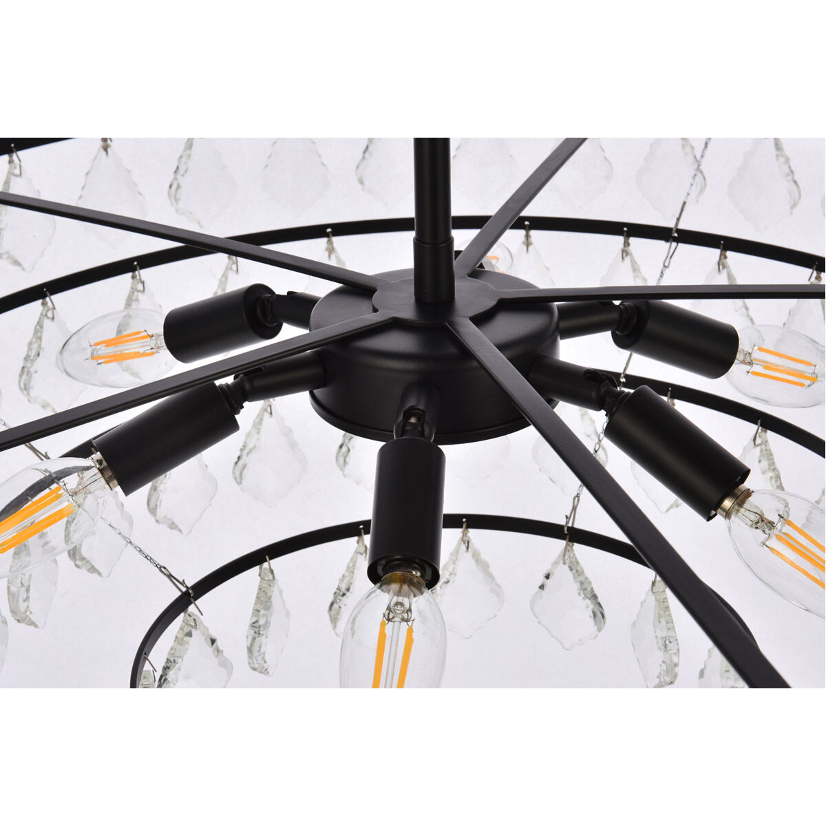 Ella 6 Light 28 inch Black Pendant Ceiling Light