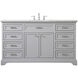 Americana 60 X 22 X 35 inch Grey Vanity Sink Set