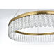 Rune 1 Light 24 inch Satin Gold Chandelier Ceiling Light
