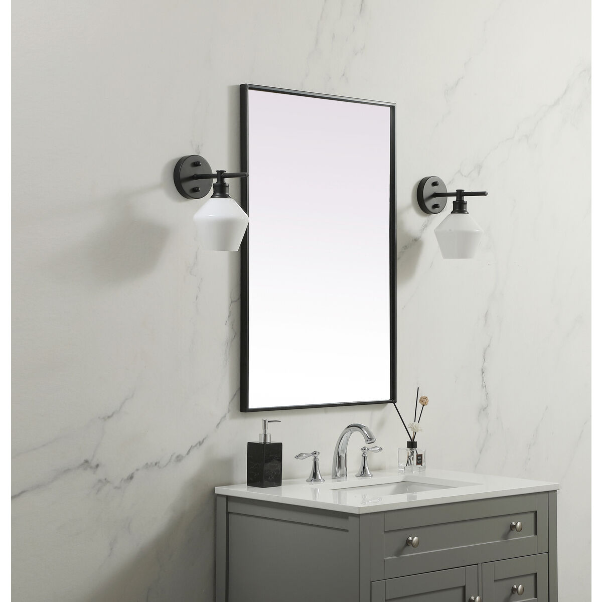 Eternity 36 X 24 inch Black Mirror in 24 x 36