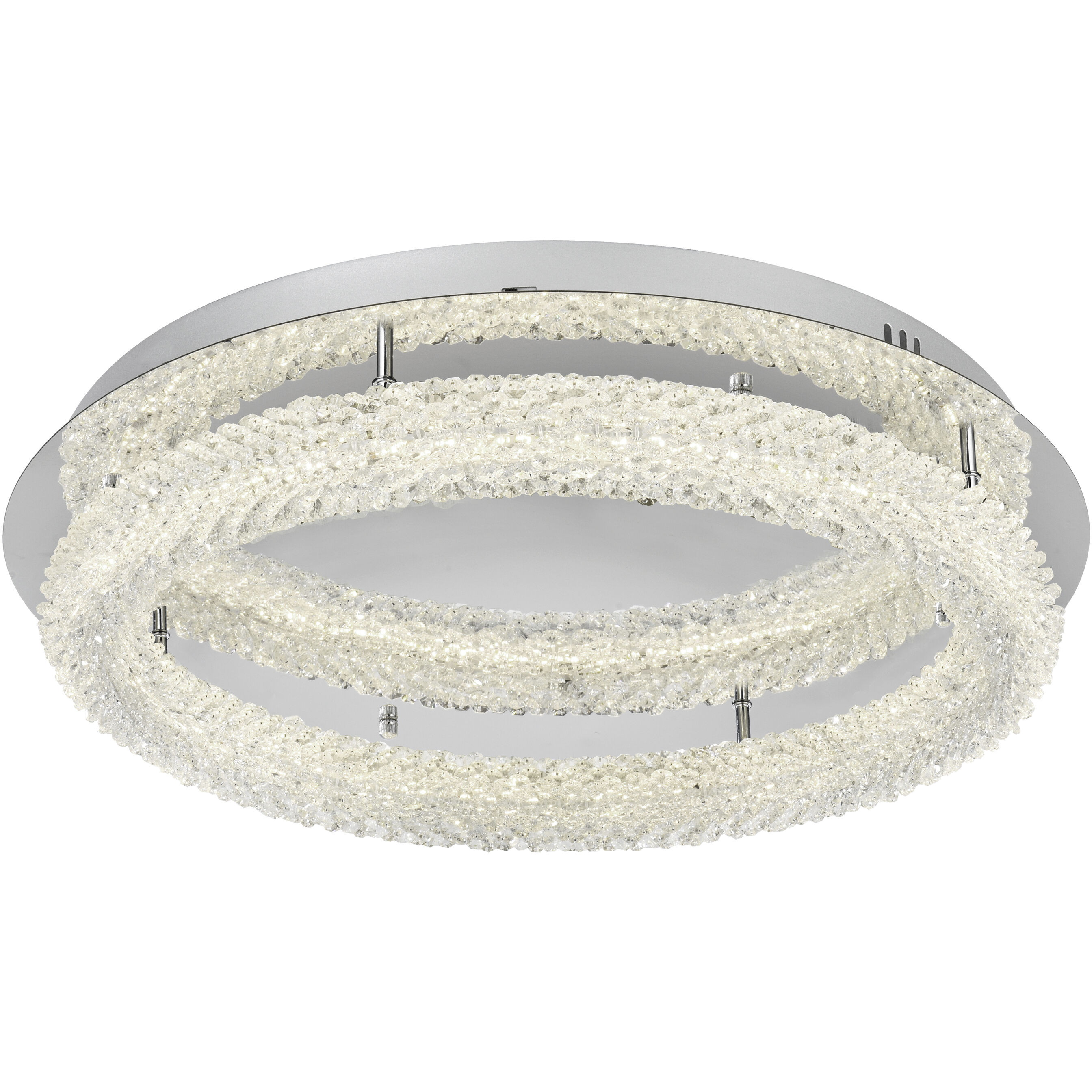 Bowen 1 Light 26 inch Chrome Flush Mount Ceiling Light