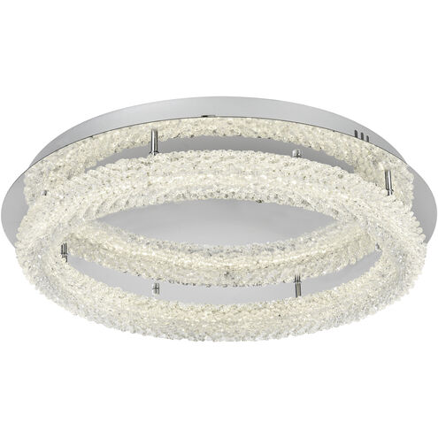 Bowen 1 Light 26 inch Chrome Flush Mount Ceiling Light