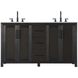 Alina 60 X 34 inch Chocolate Oak Bathroom Vanity Cabinet