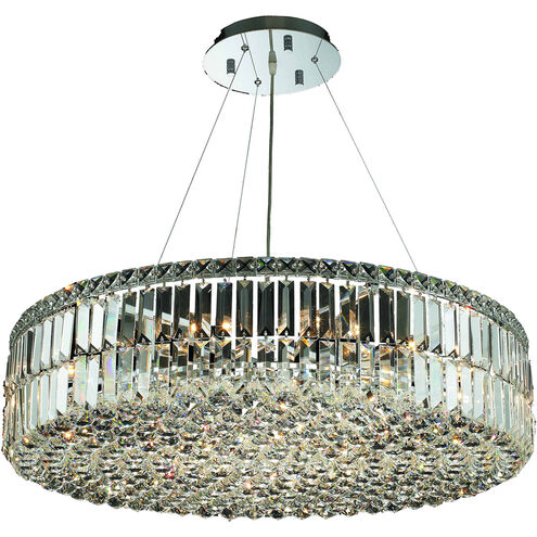 Maxime 18 Light 32 inch Chrome Chandelier Ceiling Light in Royal Cut