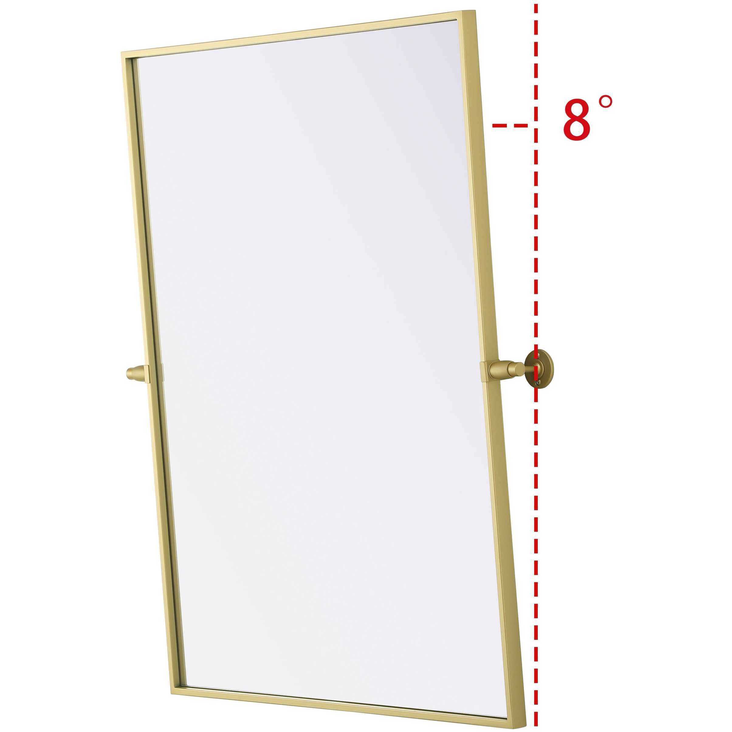Amoura 36 X 27 inch Brass Mirror