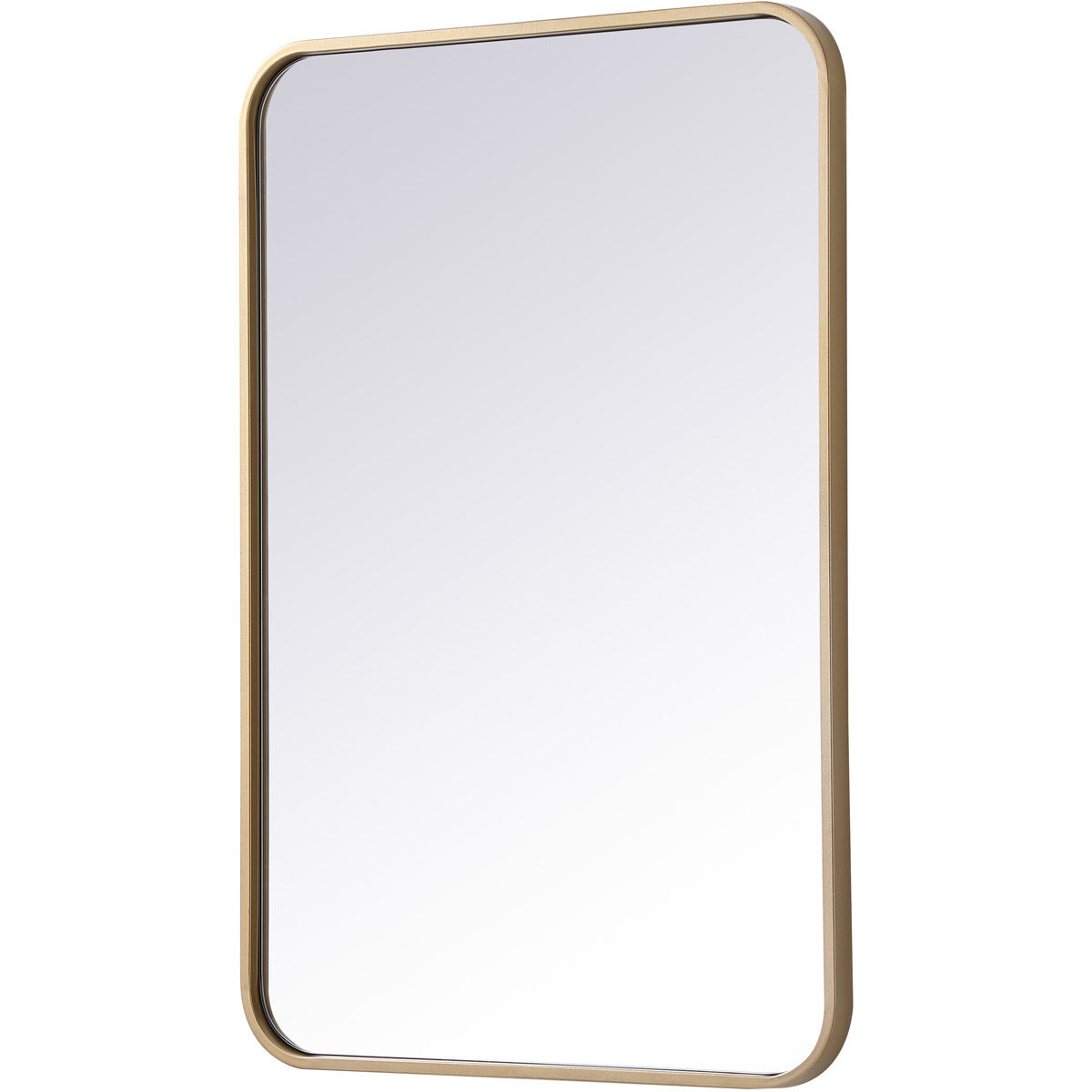 Evermore 30 X 20 inch Brass Mirror
