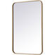 Evermore 30 X 20 inch Brass Mirror 