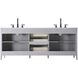Millie 84 X 35 inch Grey Bathroom Vanity Cabinet