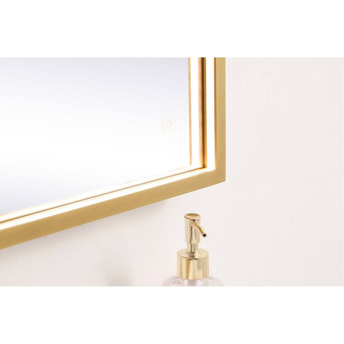 Pier 30 X 18 inch Brass LED Mirror