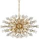 Vera 24 Light 23 inch Gold Pendant Ceiling Light in Satin Gold