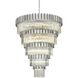 Willow 43 Light 59 inch Chrome Chandelier Ceiling Light