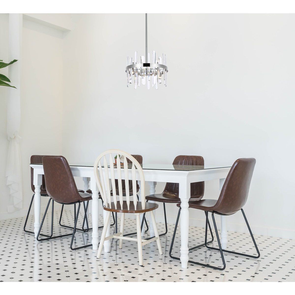 Serena 8 Light 16 inch Chrome Pendant Ceiling Light