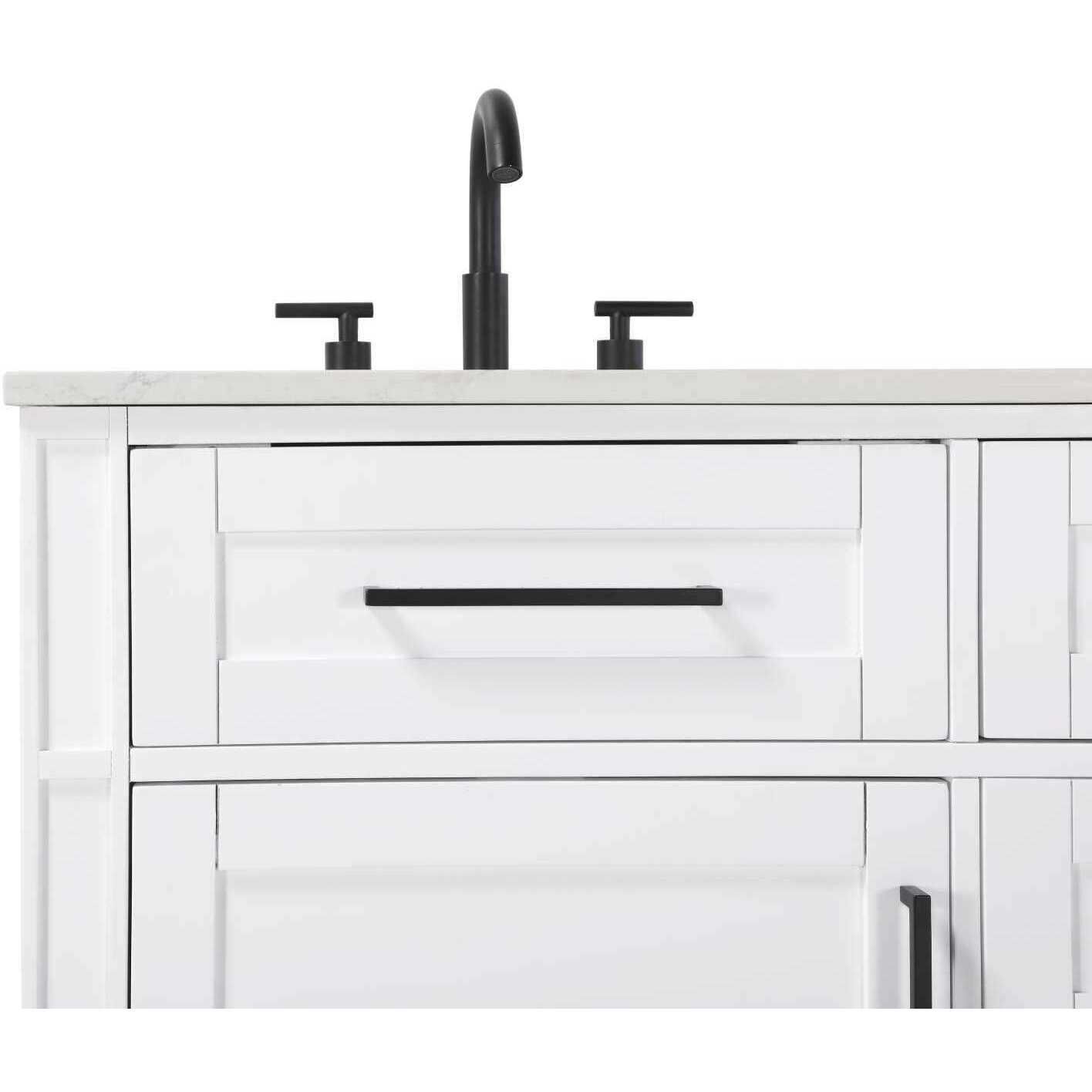 Virginia 54 X 35 inch White Bathroom Vanity Cabinet