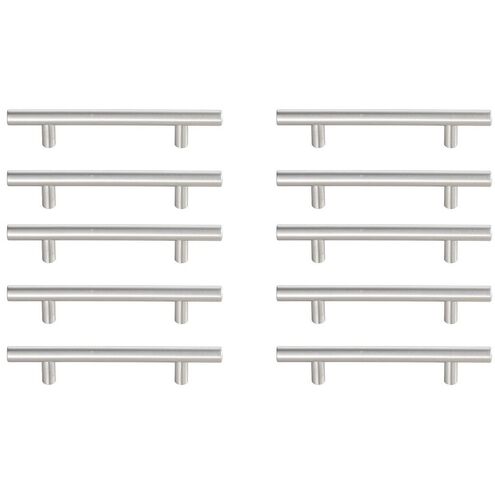 Quinn Brushed Nickel Hardware Drawer Pull, Set of 10