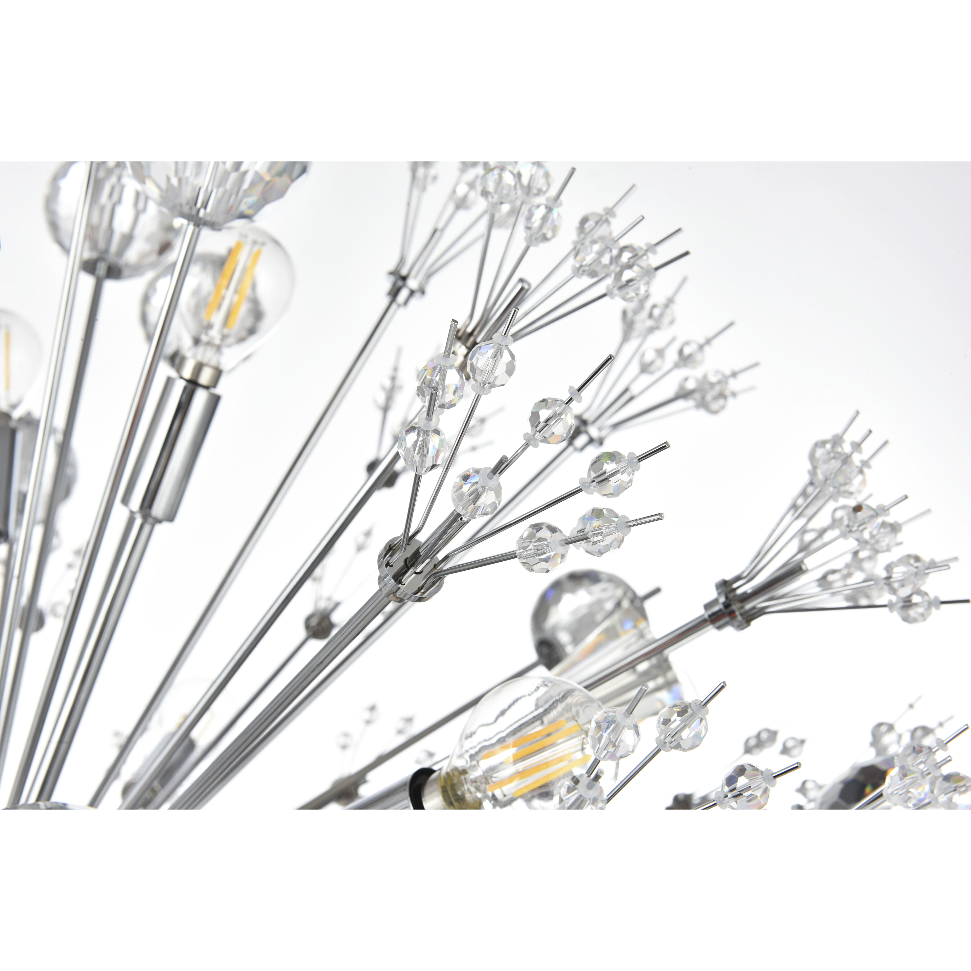 Vera 90 Light 50 inch Chrome Chandelier Ceiling Light