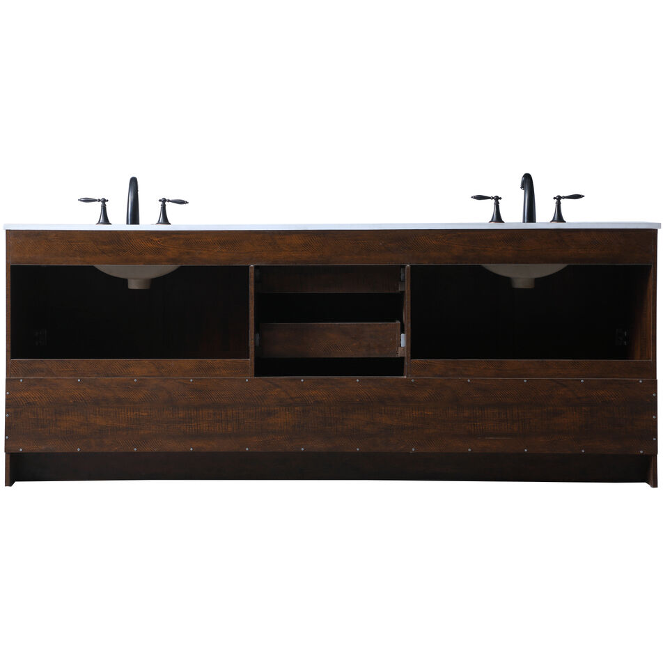 Soma 84 X 19 X 34 inch Expresso Vanity Sink Set