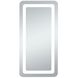 Genesis 40 X 27 inch Glossy White LED Mirror