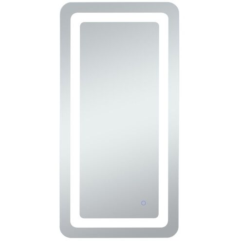 Genesis 40 X 27 inch Glossy White LED Mirror
