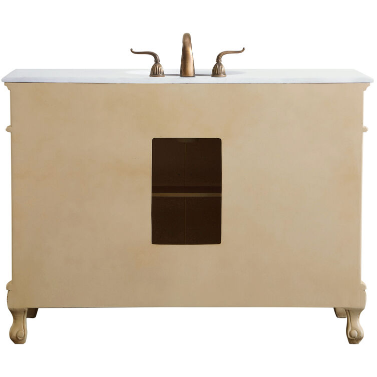 Danville 48 X 21 X 36 inch Light Antique Beige Vanity Sink Set