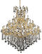 Maria Theresa 49 Light 60 inch Gold Foyer Ceiling Light in Clear, Royal Cut
