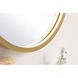 Pier 18 X 18 inch Brass LED Mirror