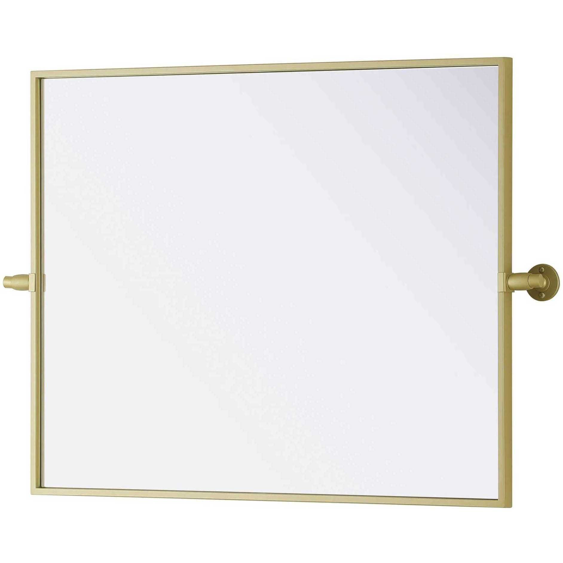 Amoura 30 X 24 inch Brass Mirror