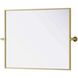 Amoura 30 X 24 inch Brass Mirror