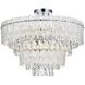 Emilia 8 Light 25 inch Chrome Flush Mount Ceiling Light