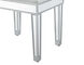 Reflexion 18 inch Antique Hand Rubbed Silver Dressing Stool