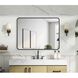 Remy 40 X 30 inch Black Mirror