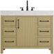 Nathan 42 X 34 inch Honey Brown Bathroom Vanity Cabinet in Not Included