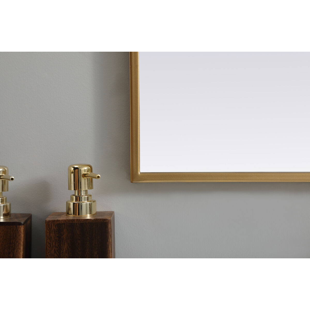 Ayra 36 X 36 inch Brass Mirror