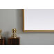 Ayra 36 X 36 inch Brass Mirror