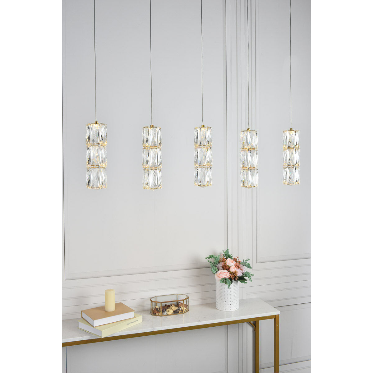 Polaris LED 36 inch Gold Pendant Ceiling Light