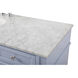 Park Avenue 60 X 22 X 35 inch Grey Vanity Sink Set