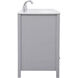 Irene 60 X 22 X 34 inch Gray Vanity Sink Set