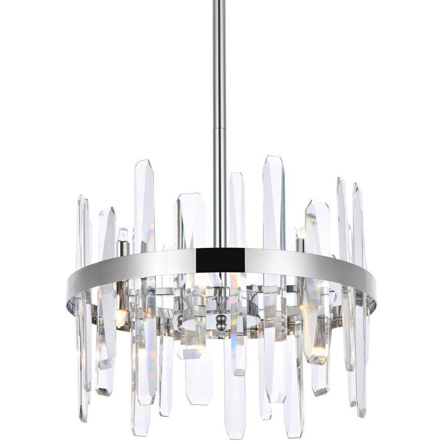 Serena 8 Light 16 inch Chrome Pendant Ceiling Light