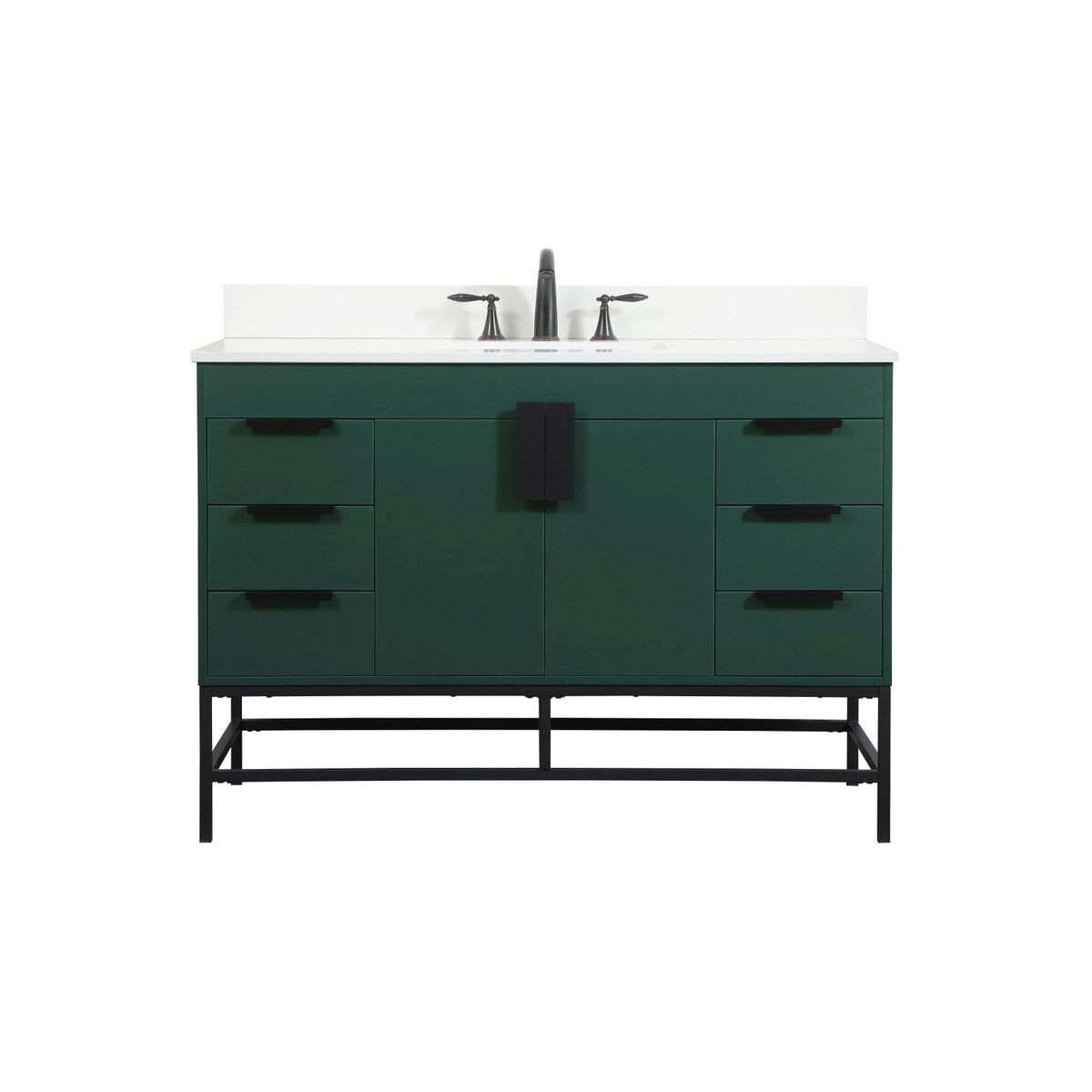 Eugene 48 X 22 X 33.5 inch Green Vanity Sink Set in Included