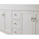 Lexington 60 X 21 X 35 inch Antique White with White Marble Vanity Set