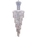Spiral 22 Light 22 inch Chrome Foyer Ceiling Light in Royal Cut
