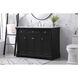 Clarence 48 X 22 X 35 inch Black Vanity Sink Set