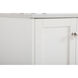 Sommerville 60 X 22 X 34 inch White and Brushed Nickel with Calacatta Quartz Vanity Sink Set