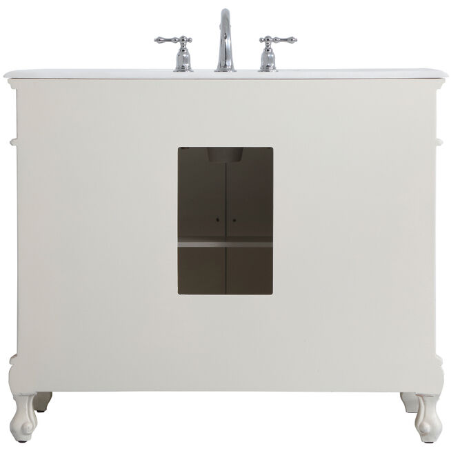 Danville 42 X 21 X 36 inch Antique White Vanity Sink Set
