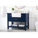 Clement 42 X 22 X 34.13 inch Blue Bathroom Vanity Cabinet