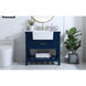 Clement 36 X 22 X 34.13 inch Blue Bathroom Vanity Cabinet