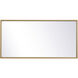 Monet 28 X 28 inch Brass Wall Mirror