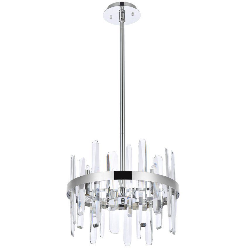Serena 8 Light 16 inch Chrome Pendant Ceiling Light